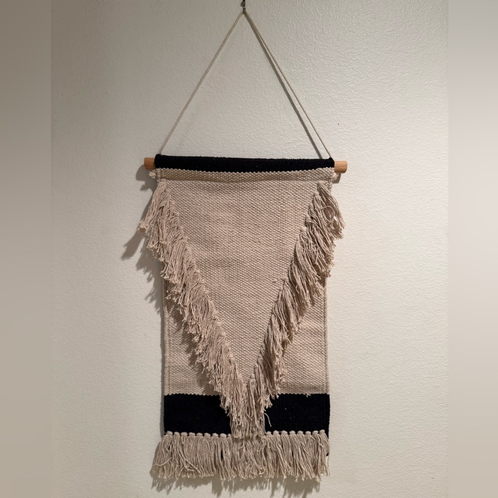 Bohemian Beige and Black Wall Hanging Decor